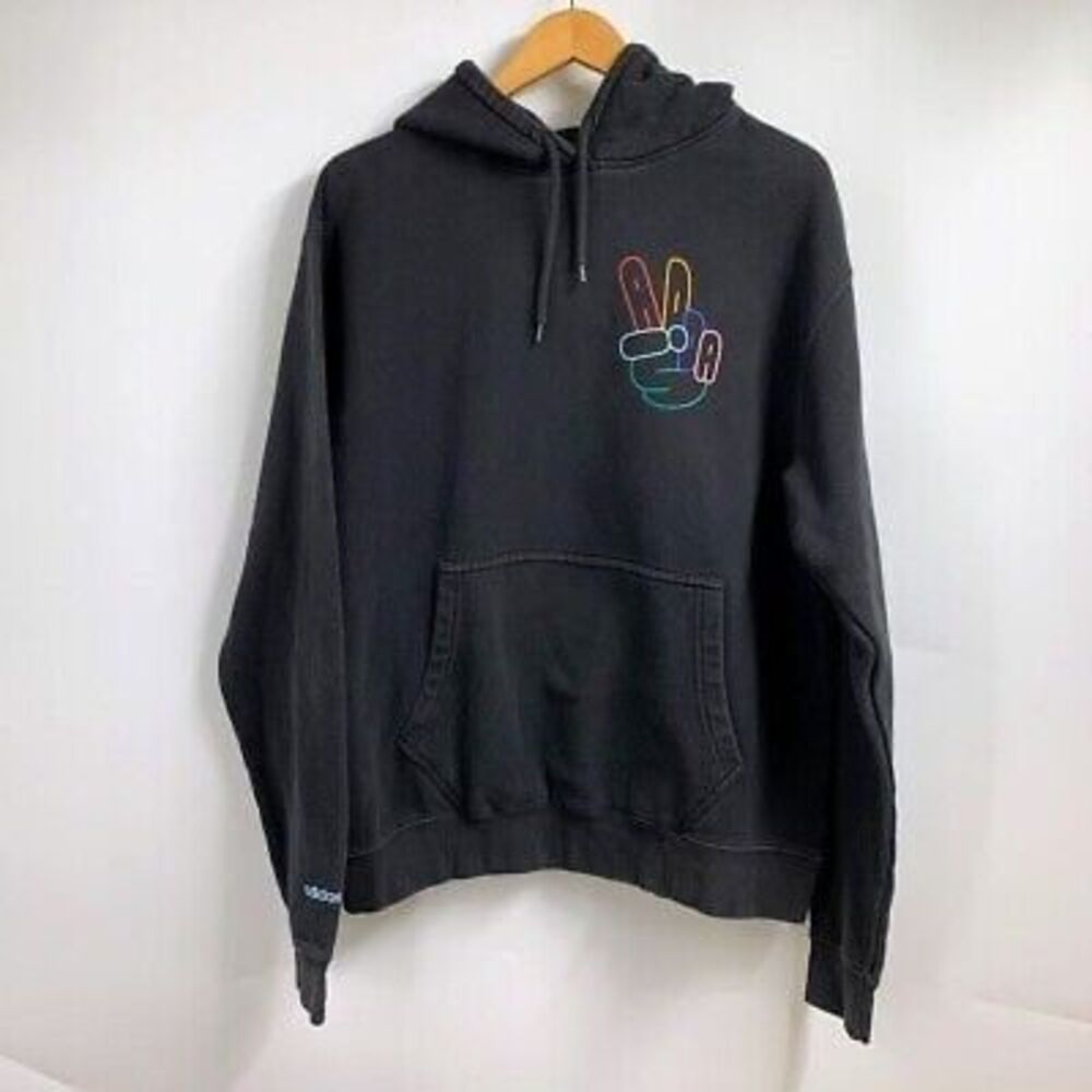 ADIDAS ORIGINALS PEACE SIGN TREFOIL HOODIE